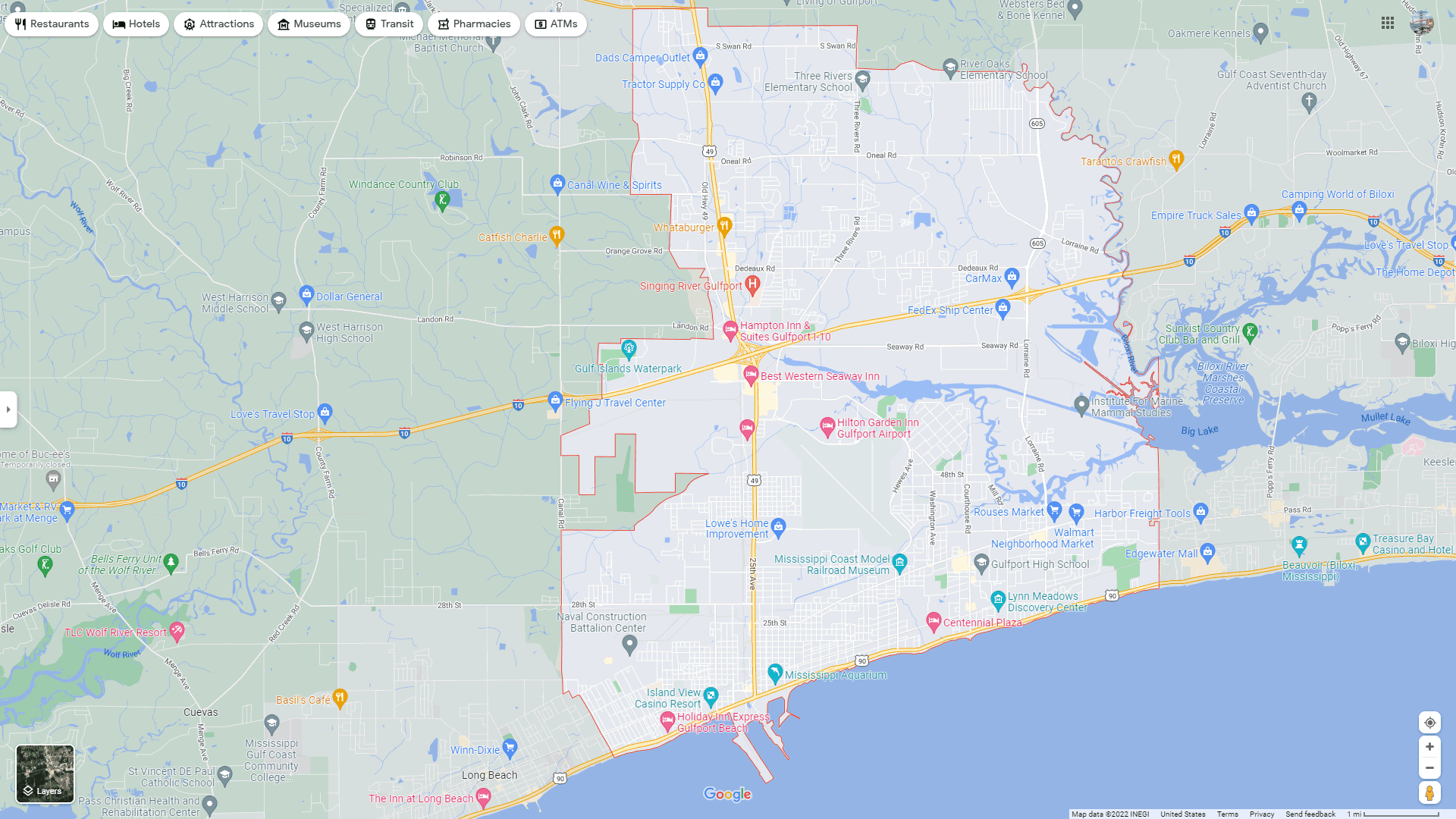 Gulfport map